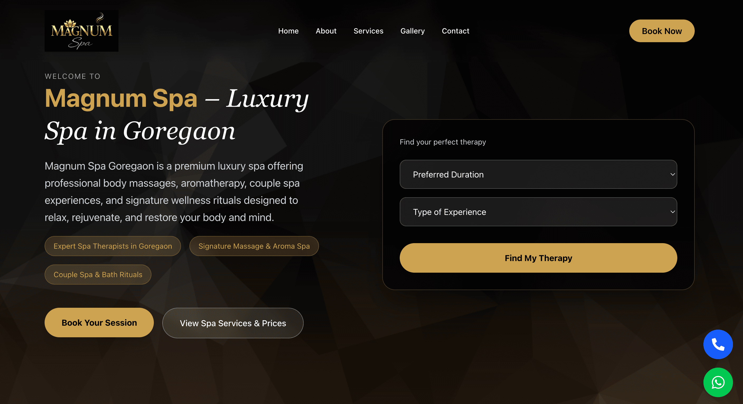 Spa & Wellness Website